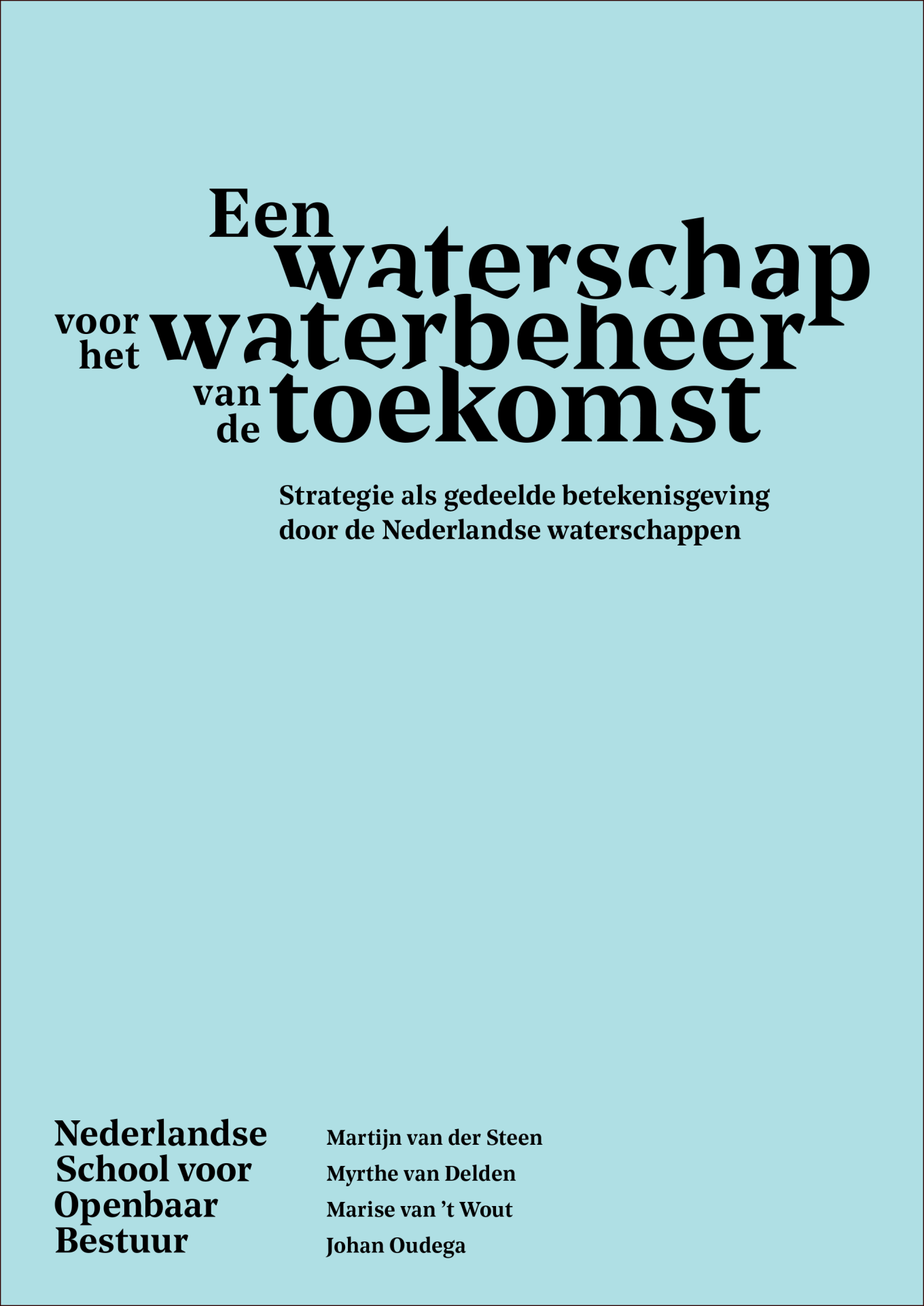 Essay Een waterschap voor het waterbeheer van de toekomst