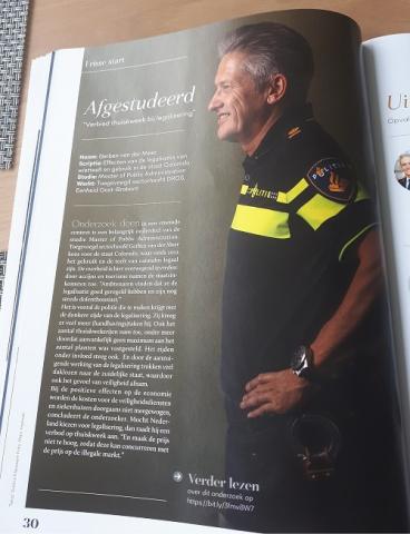 NSOB / MPA fellow Gerben van der Meer in tijdschrift Politie