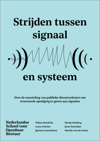 Cover van het essay Strijden tussen signaal en systeem