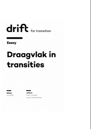 DRIFT en NSOB | Draagvlak in transisties 