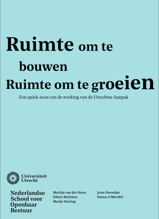 Ruimte om te bouwen, ruimte om te groeien